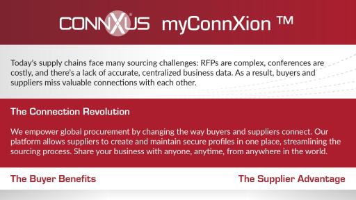 ConnXus myConnXion one page information sheet.