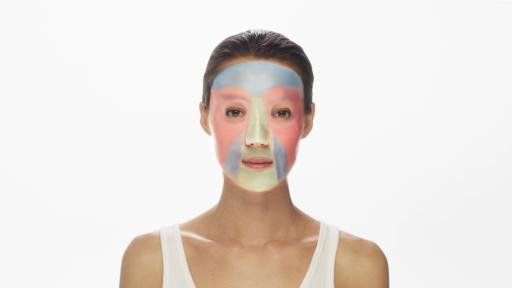 Model wearing Neutrogena mask