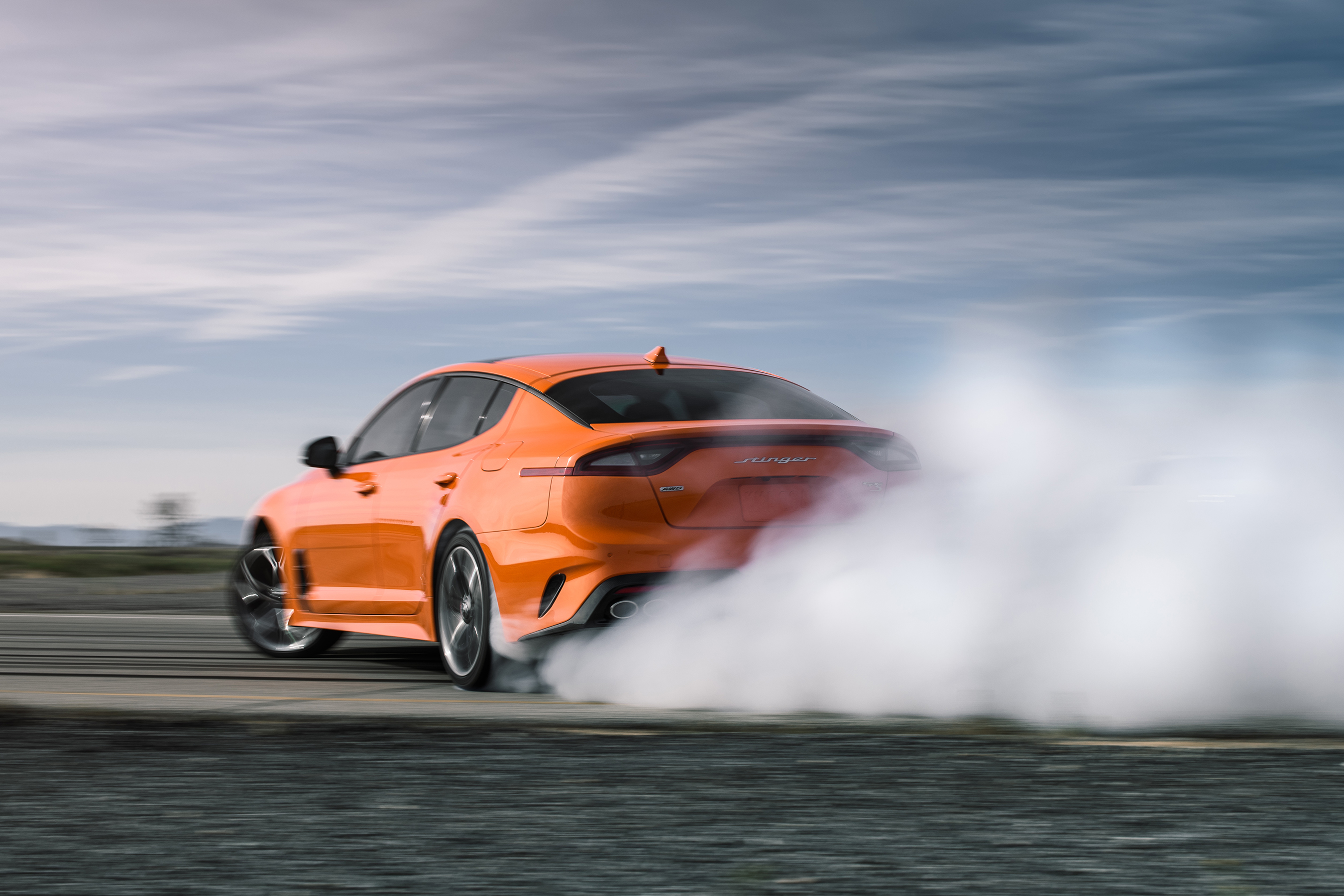 Newly developed Dynamic All-Wheel Drive (D-AWD) system adds drift mode for Stinger GTS.