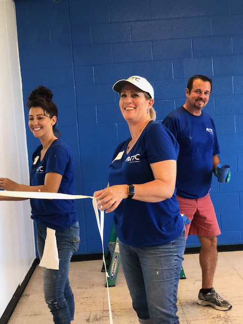 The Boys and Girls Club of Topeka has fresh wall paint, clean floors and other improvements for the 2,300 members it serves, courtesy of caring ITC Great Plains employees.