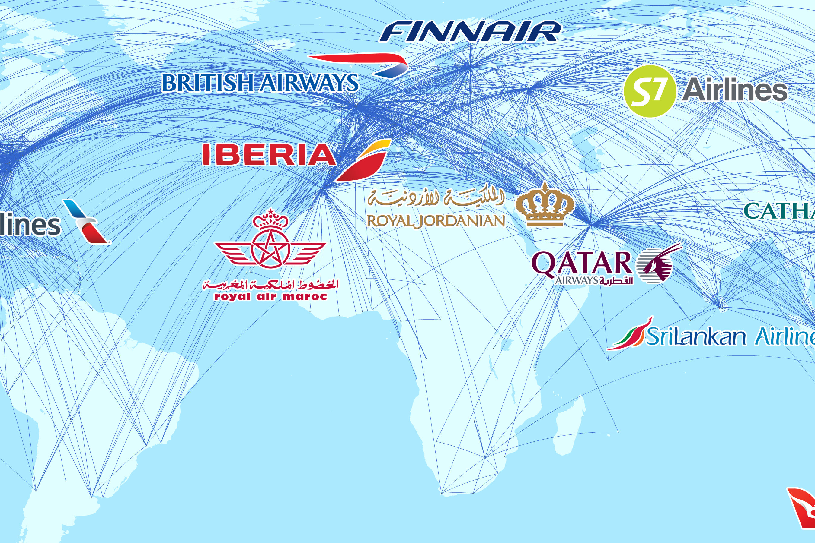 oneworld provides a global network of flights across 14 world-class airlines. With its full membership, Alaska Airlines will add seven new airline partners and enhance its six existing partnerships.
