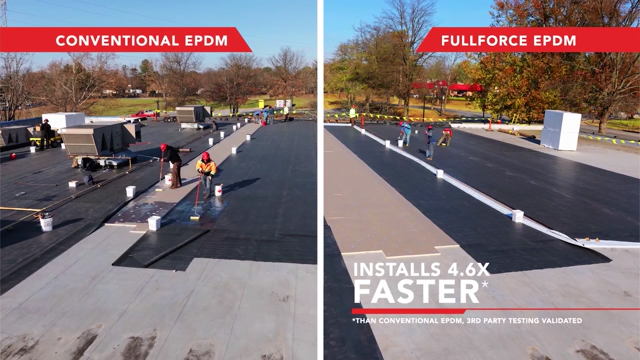 Fullforce Epdm By Firestone Building Products Installs 4x Faster Than Traditional Epdm
