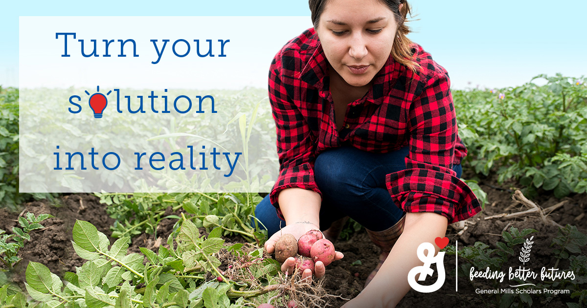 General Mills asks young people to share their sustainable food solutions for a chance to win $50,000. 