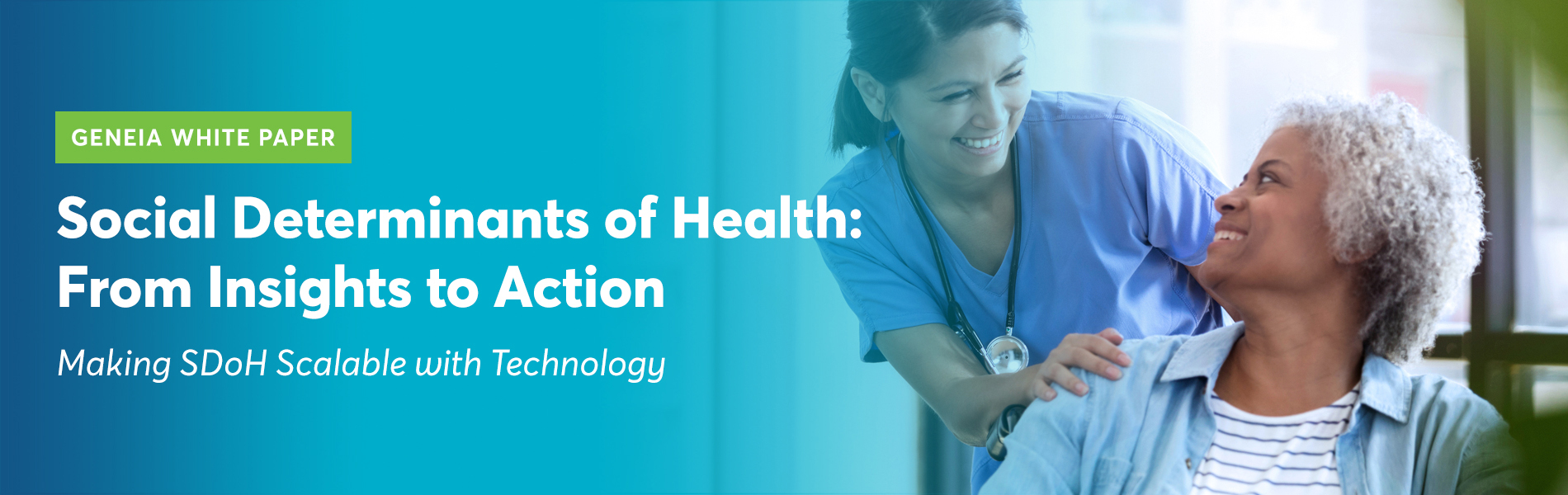 Research shows social determinants of health (SDoH) drive more than 80% of health outcomes. Download the white paper to learn how healthcare organizations are using SDoH to improve cost and quality. Research shows social determinants of health (SDoH) drive more than 80% of health outcomes. Download the white paper to learn how healthcare organizations are using SDoH to improve cost and quality.