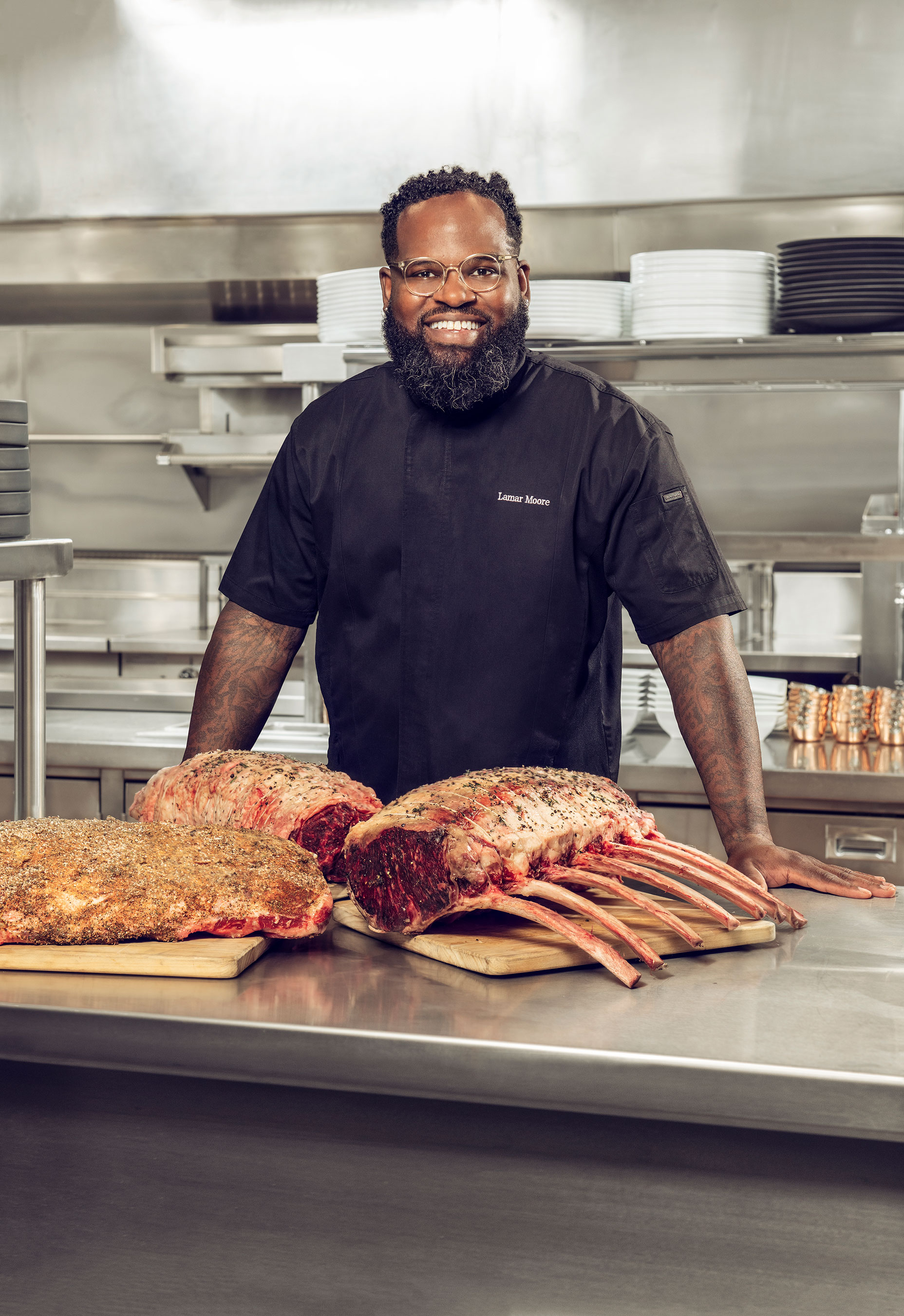Winner of Food Network’s “Vegas Chef Prizefight” and head chef of Bugsy & Meyer’s Steakhouse, Lamar Moore