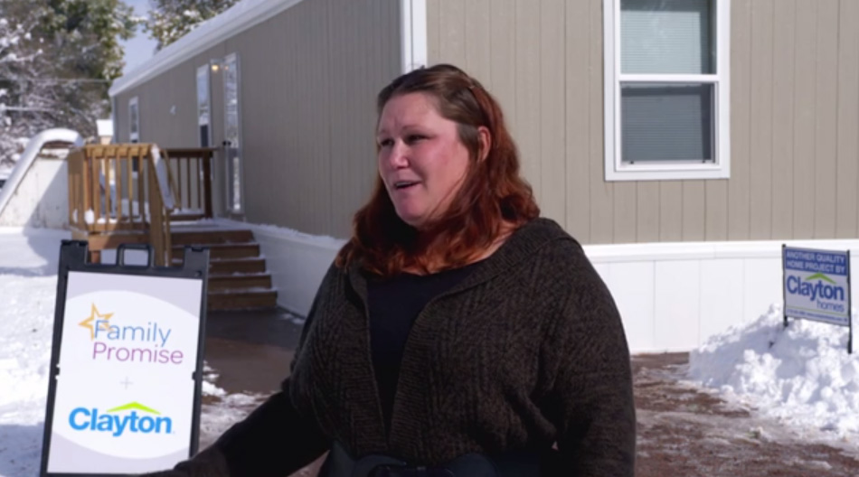 Sara Warren and her children receive the gift of a new home after overcoming homelessness.