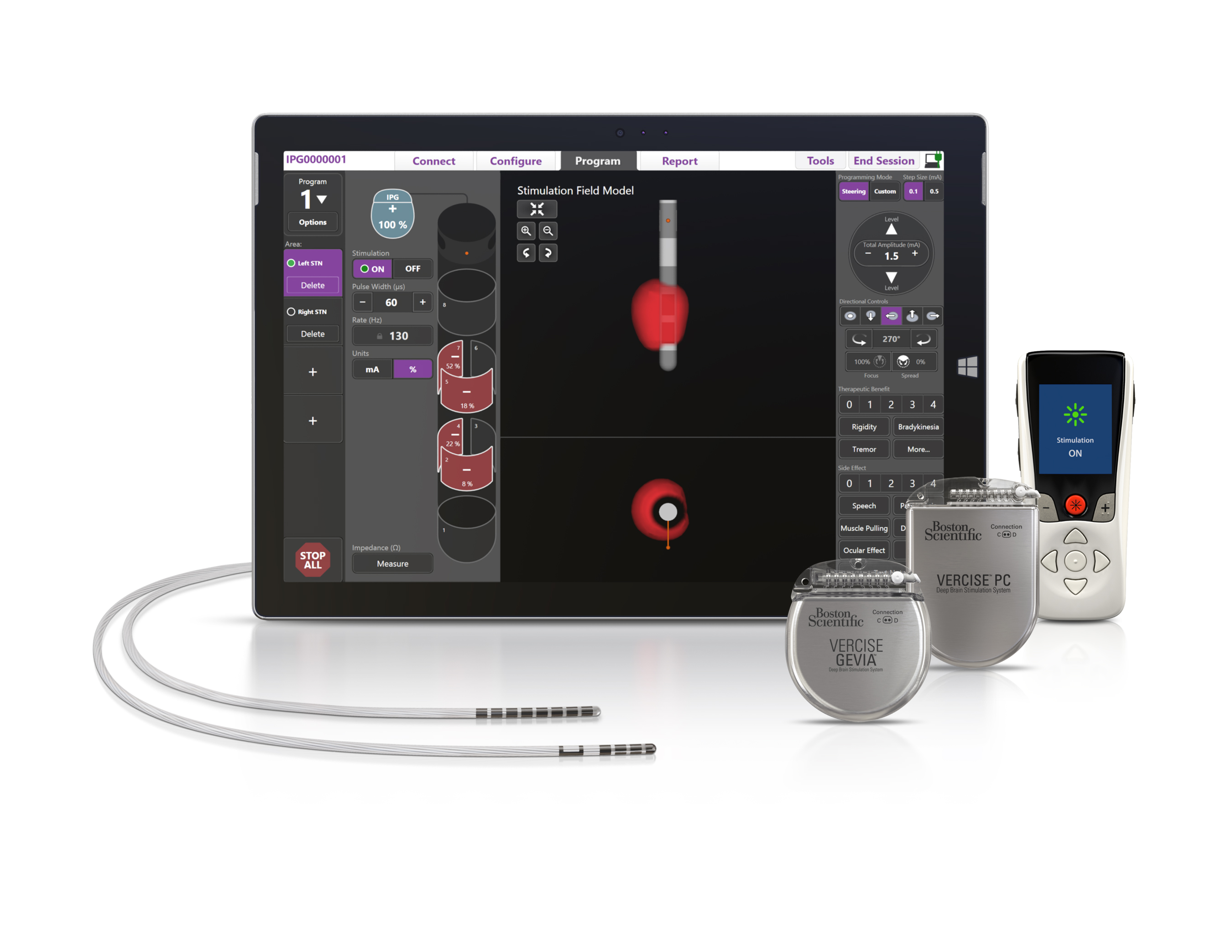 The Vercise™ Primary Cell and Vercise Gevia™ Deep Brain Stimulation (DBS) Systems featuring the Vercise Cartesia™ Directional Lead