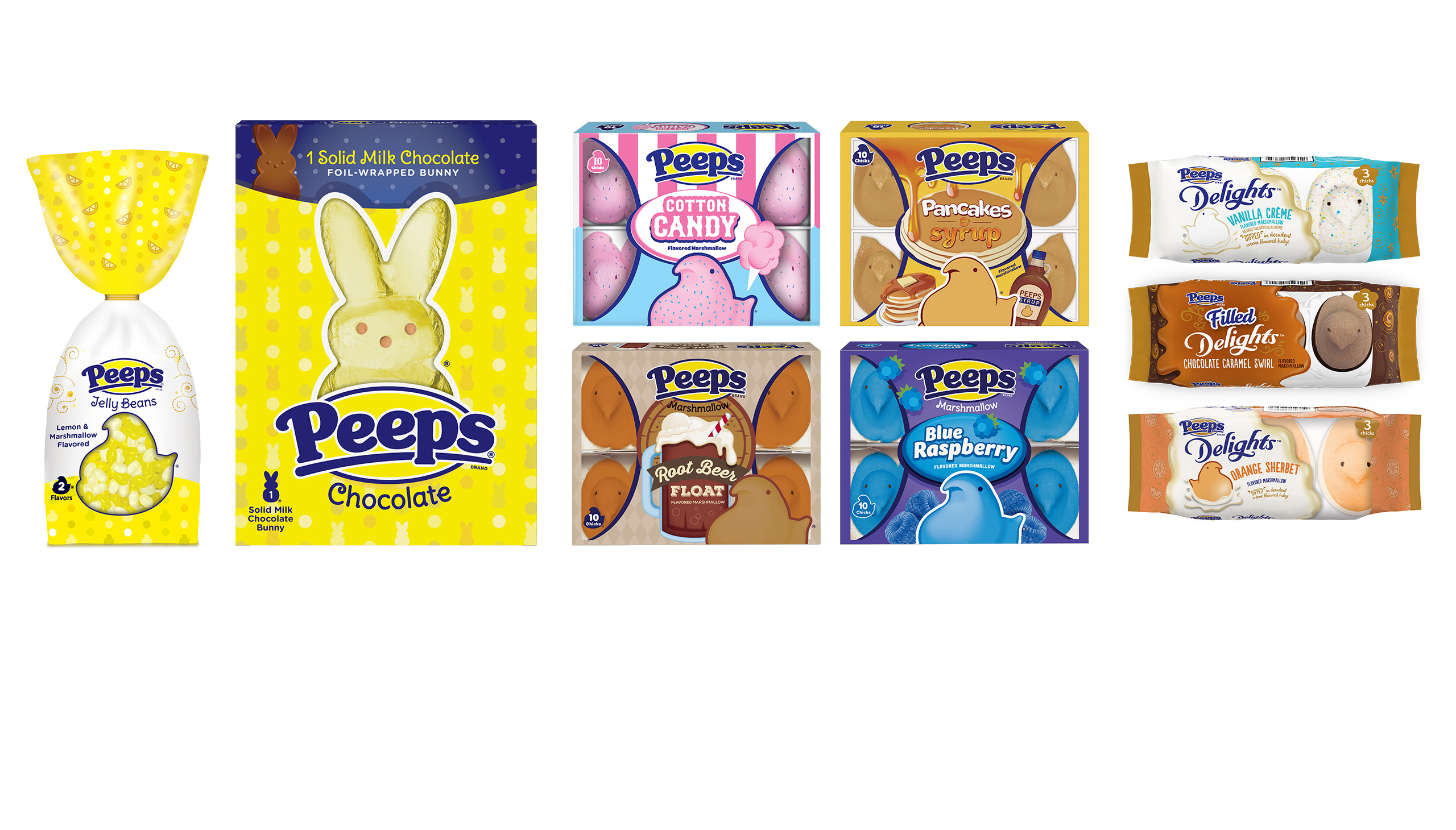 Easter Marshmallow Peep Metal Magnets Set of 3 by Roeda® Made in USA 