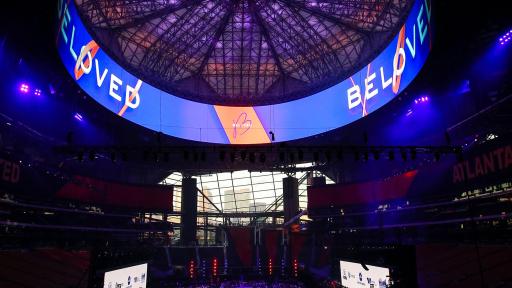 More than 2,000 Atlantans gathered to cultivate sustainable change on the city's westside at the inaugural Beloved Benefit at Mercedes-Benz Stadium on Thursday, March 21, 2019, in Atlanta.