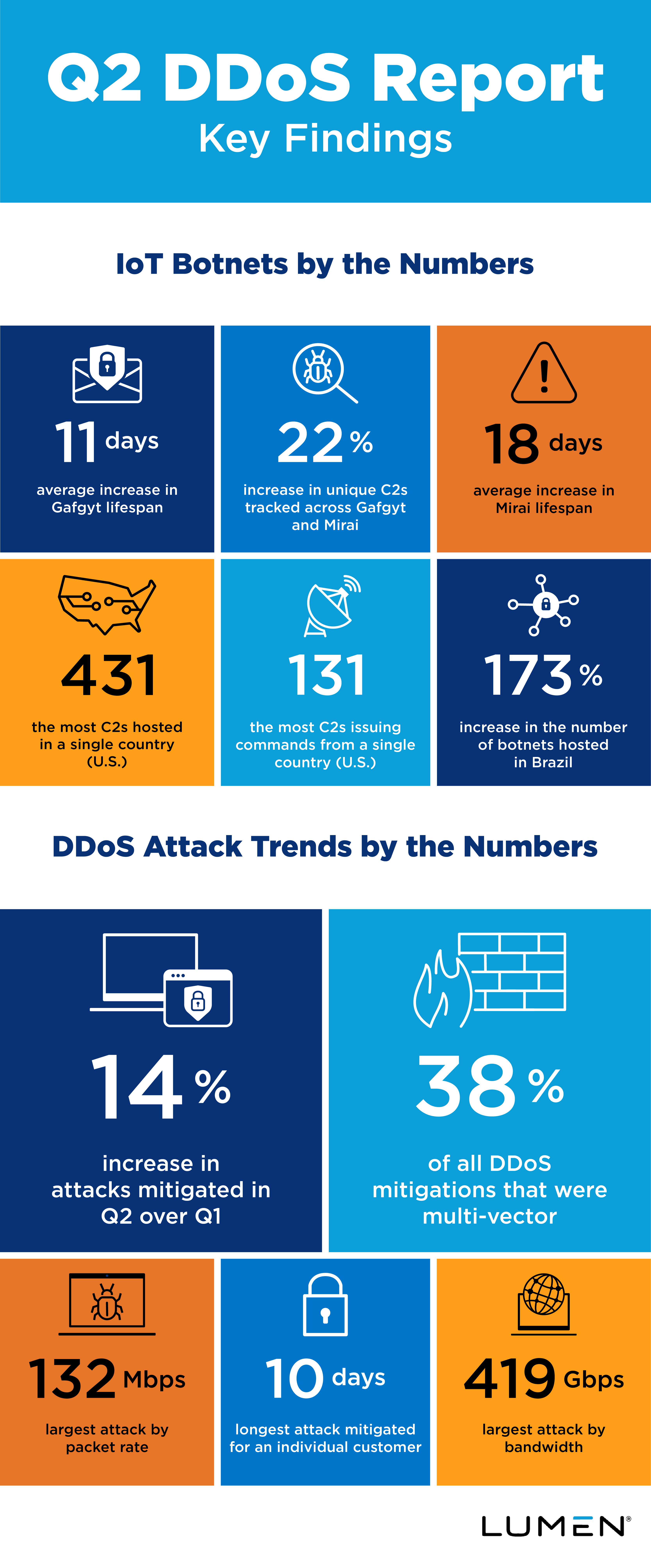 Lumen DDoS Infographic Report