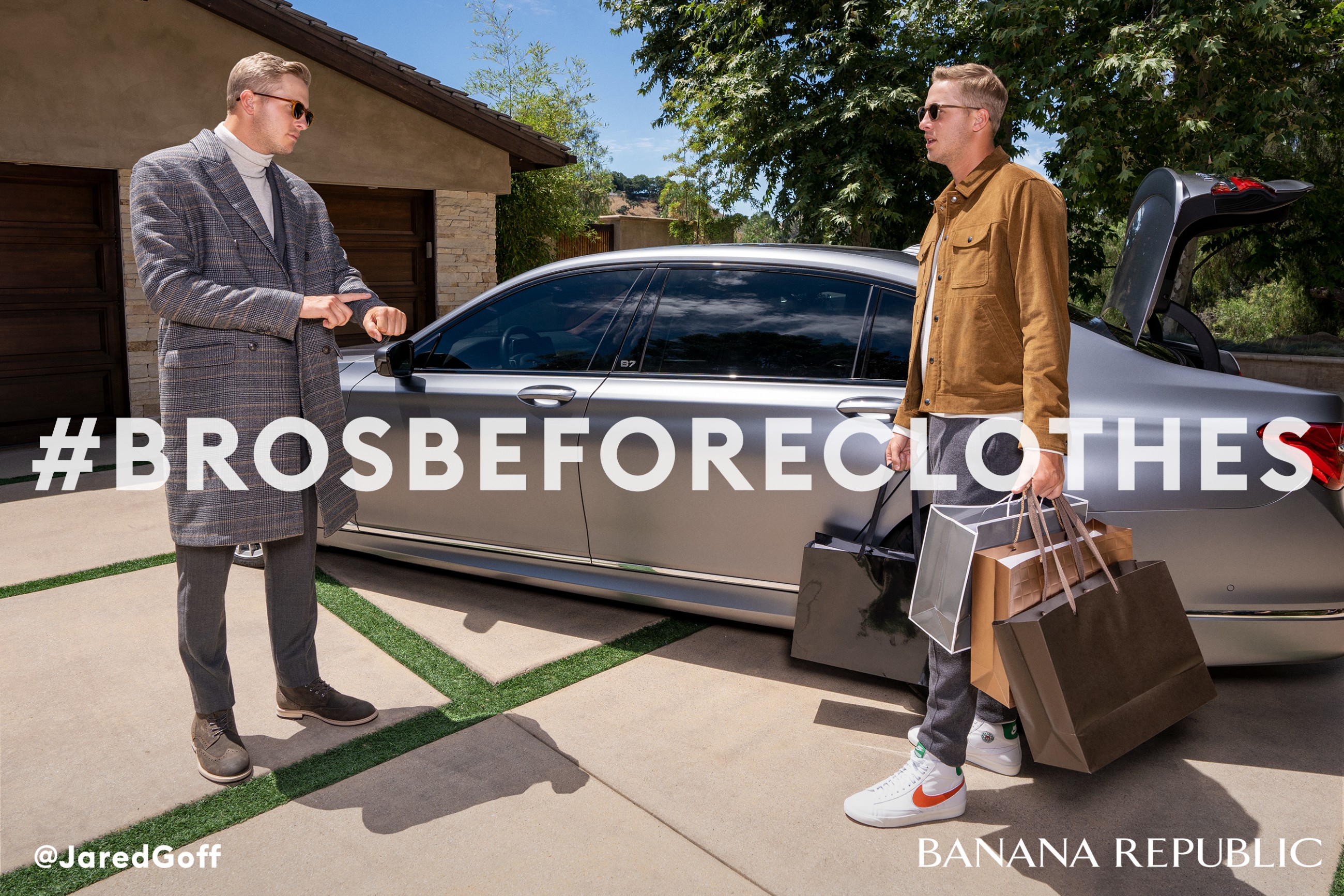 Banana Republic And Jared Goff Introduce New Fall 2019 Campaign, A Cheeky Nod To Goff's California Style Roots