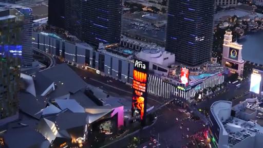 Aerial footage of MGM Run