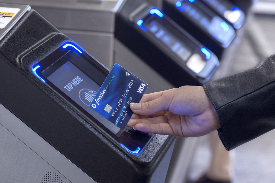 Visa and Chase celebrate the launch tap to pay cards coming to NYC public transit.