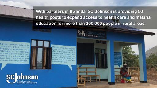 An SC Johnson sponsored health post in Rwanda.
