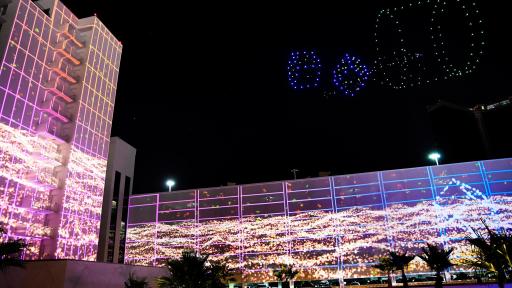SAHARA Las Vegas light show