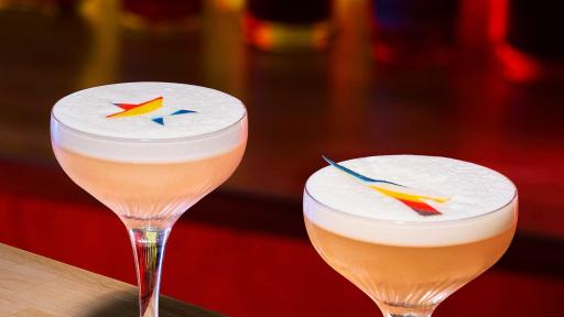 The Ginger Sour and Apricot Sour are both crafted with Hennessy V.S