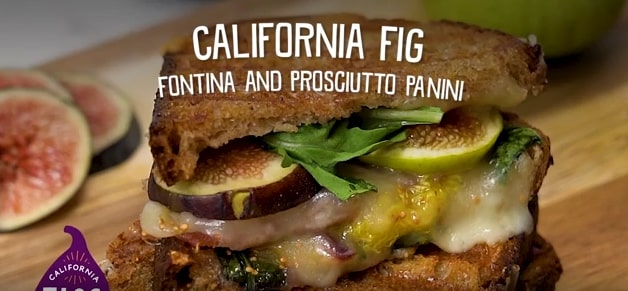 CA Figs and Prosciutto Panini
