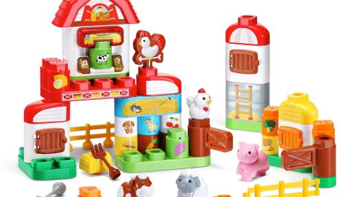 Product image of the toys LeapFrog LeapBuilders Food Fun Family Farm