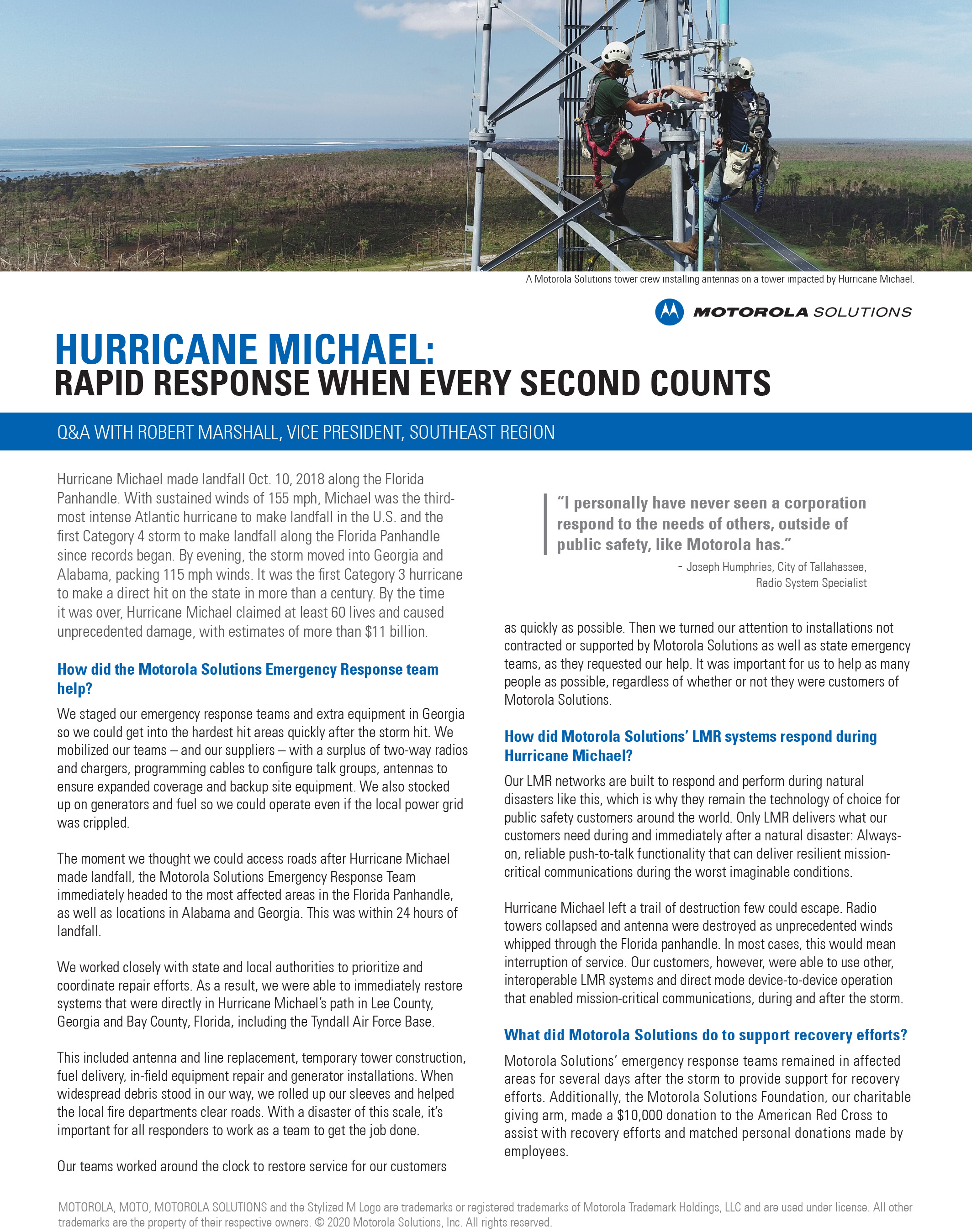 Hurricane Michael Case Study