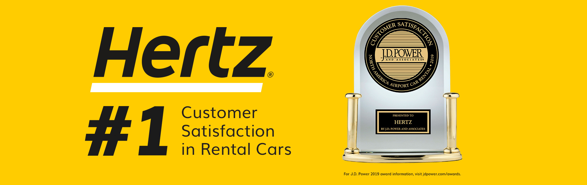 Hertz Ranked 1 in Customer Satisfaction in J.D. Power Rental Car
