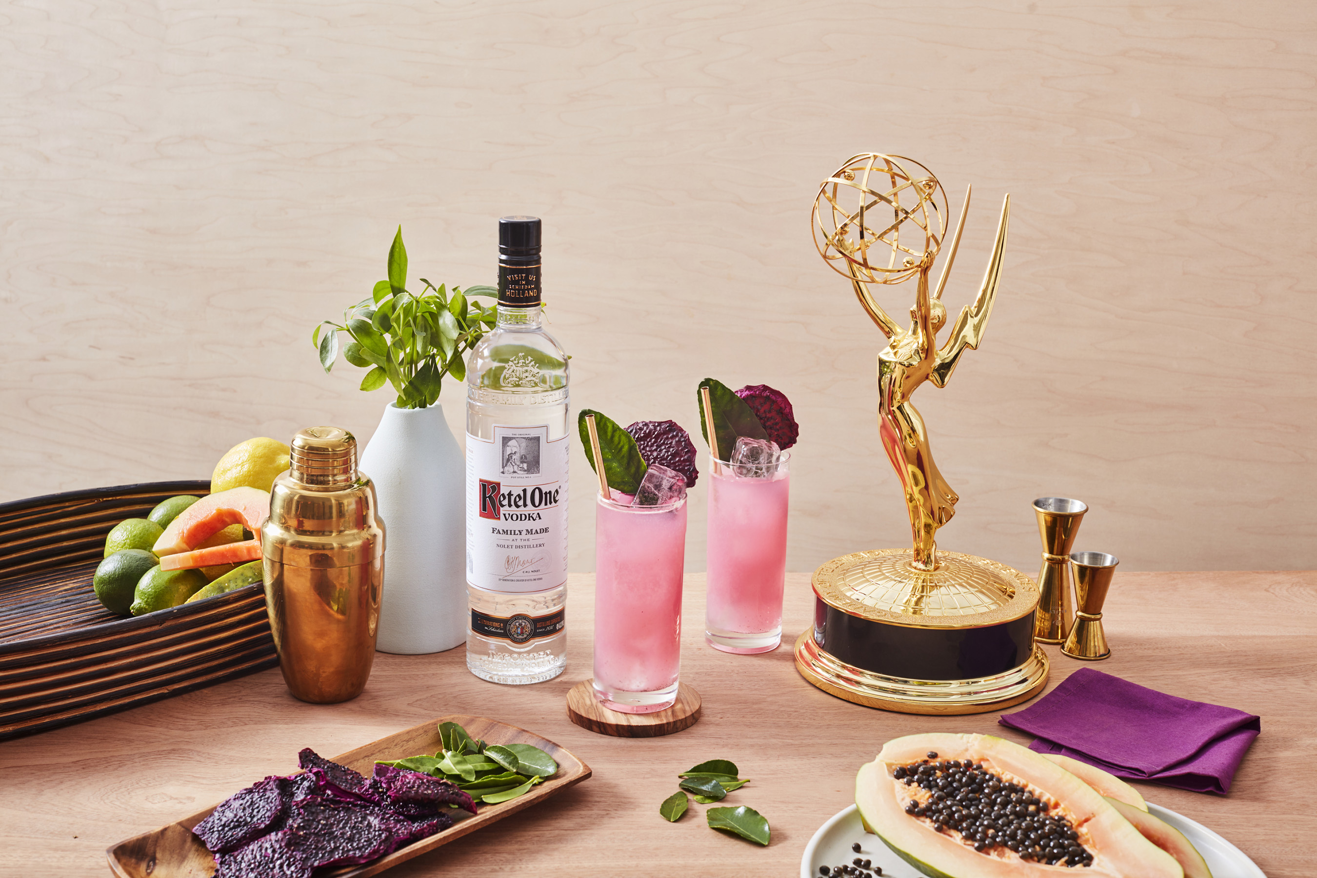 Ketel One Vodka’s The Dapper Dragon is a delightful sipping experience highlighted by vibrant dragon fruit, papaya nectar and cardamom-spiced coconut water