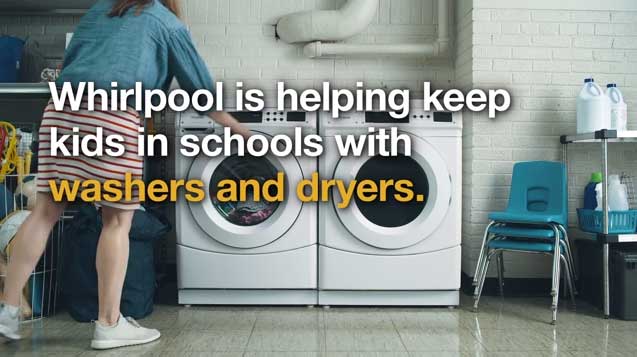 Education Has a Laundry Problem: Whirlpool Helps Fight Back by Expanding Landmark Program to Schools Across Nation