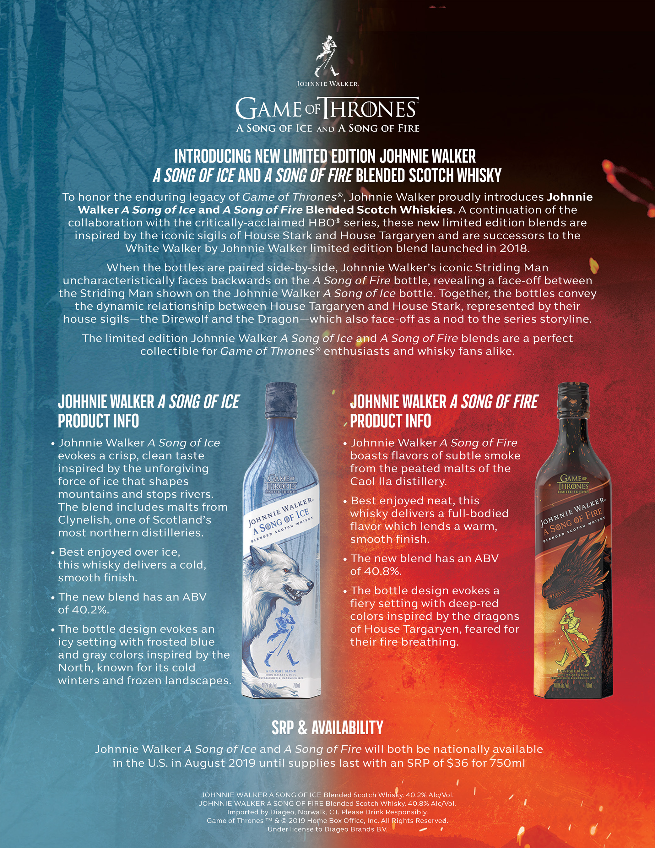 Learn more about Johnnie Walker A Song of Ice and A Song of Fire.