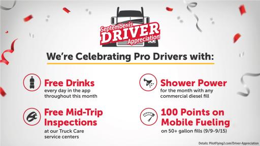 Celebrating Pro Drivers graphic