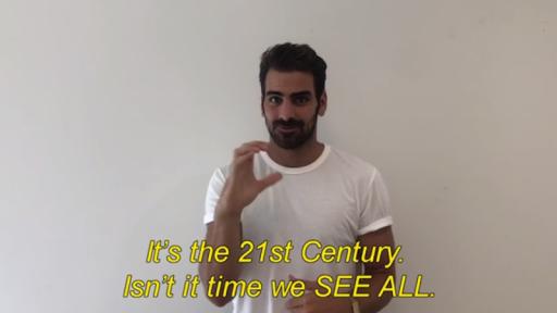 Play Video: Compelling words from model, actor and deaf activist Nyle DiMarco