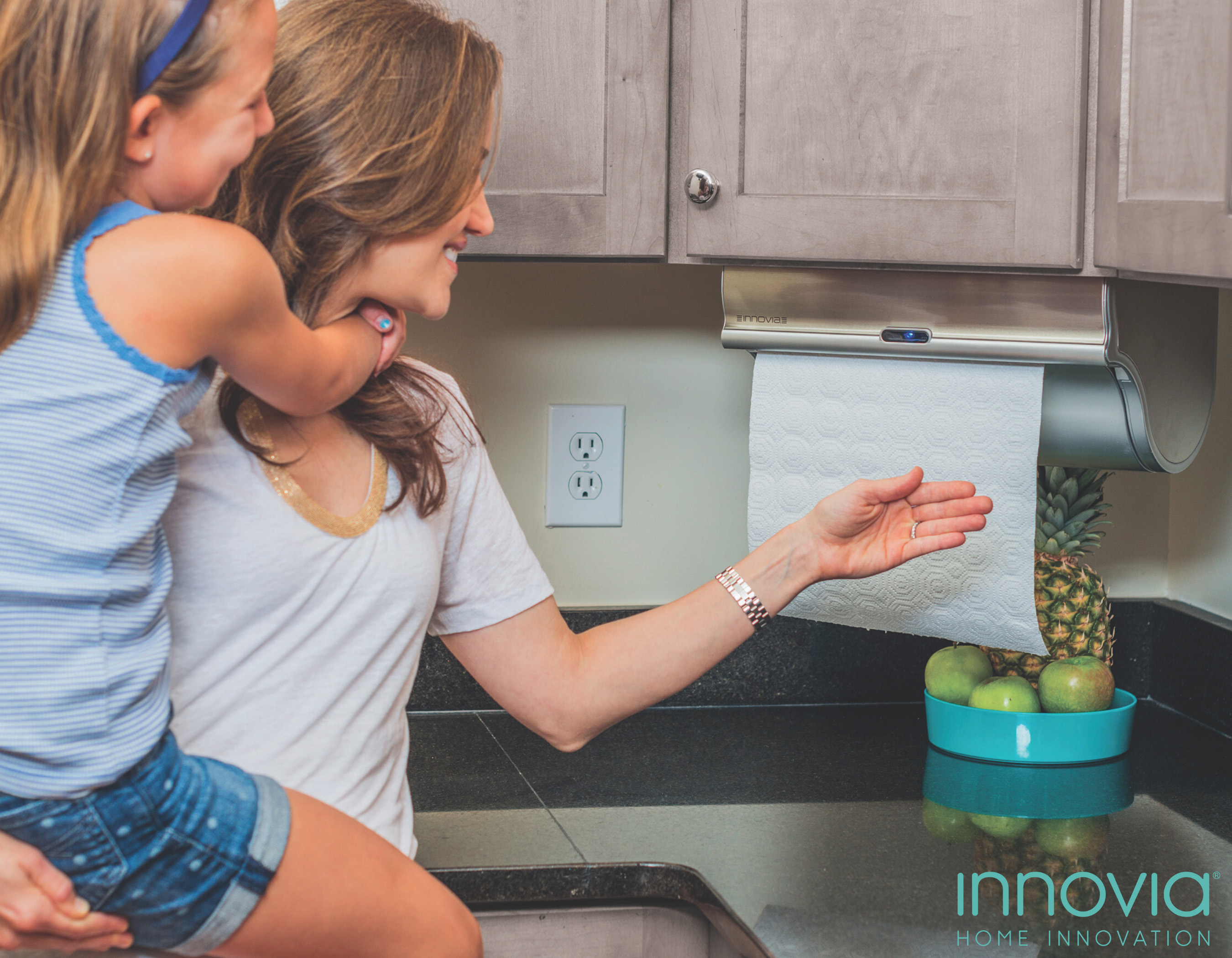 The Innovia® Paper Towel Dispenser helps reduces the risk of cross contamination. Just wave your hand, and it dispenses the number of sheets you need, keeping the rest of the roll contained inside.