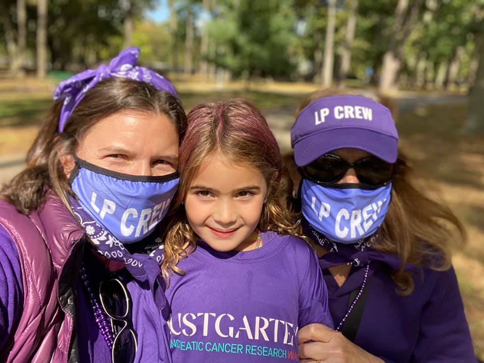 Walkers support the 20th Anniversary of the Long Island Virtual Walk for Pancreatic Cancer Research.
