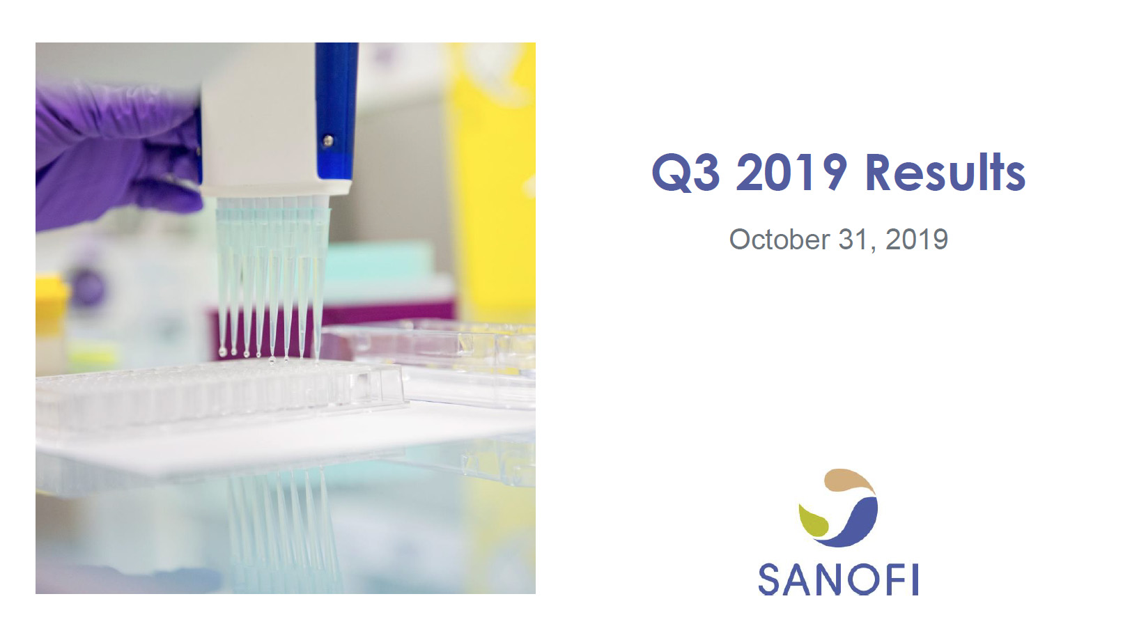 Sanofi 2019 Q3 Earnings Results Presentation 