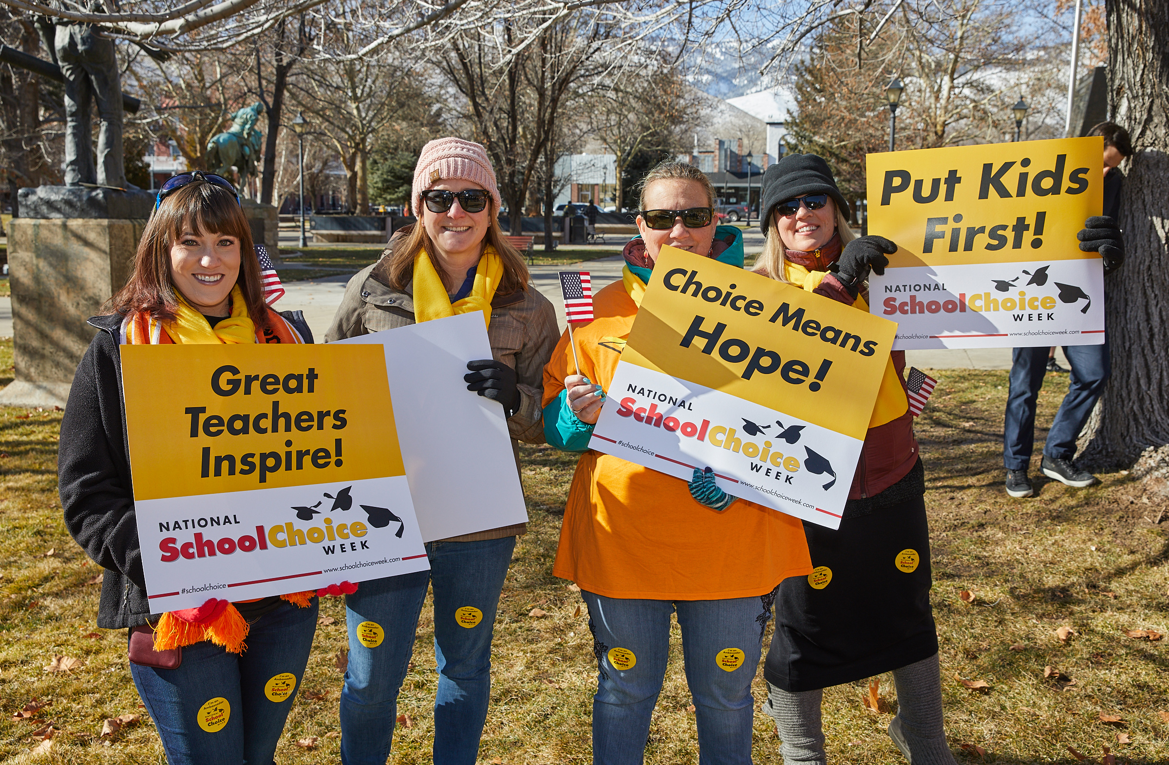 Teachers join in the School Choice Week celebration! The Week is an opportunity to recognize teachers' role in children's education.
