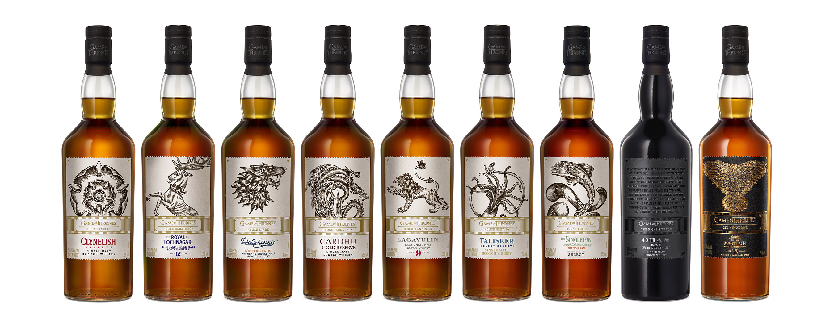 The Game of Thrones Single Malt Scotch Whisky Collection