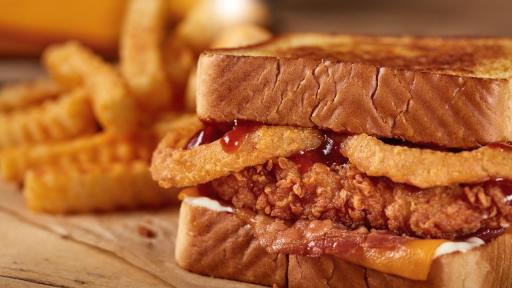 Zaxby’s New Smokehouse Cheddar BBQ Fillet Sandwich