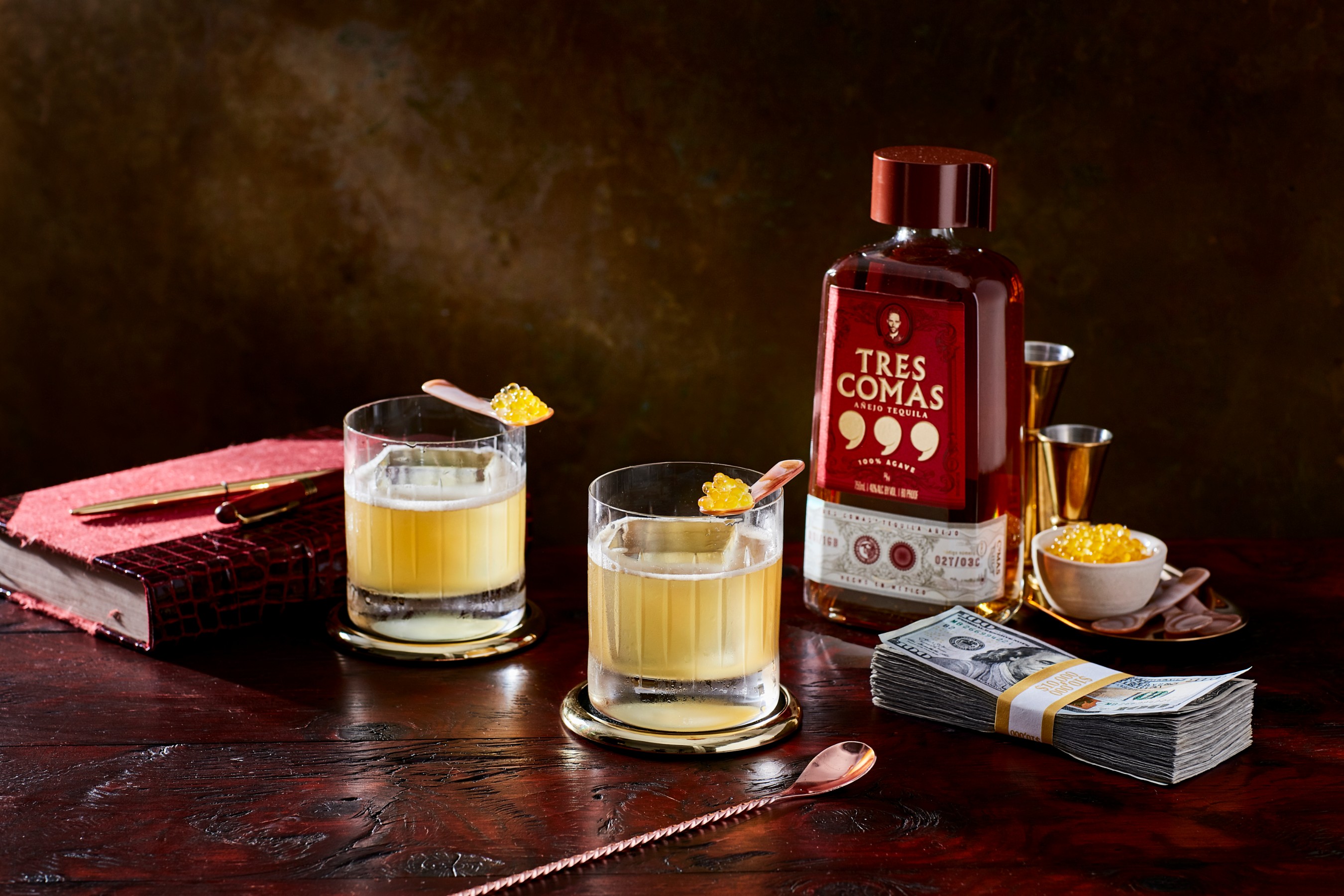 The Re-Billionizer Cocktail Made with Tres Comas AÃ±ejo Tequila