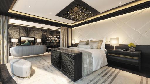 Seven Seas Splendor Regent Suite Master Bedroom