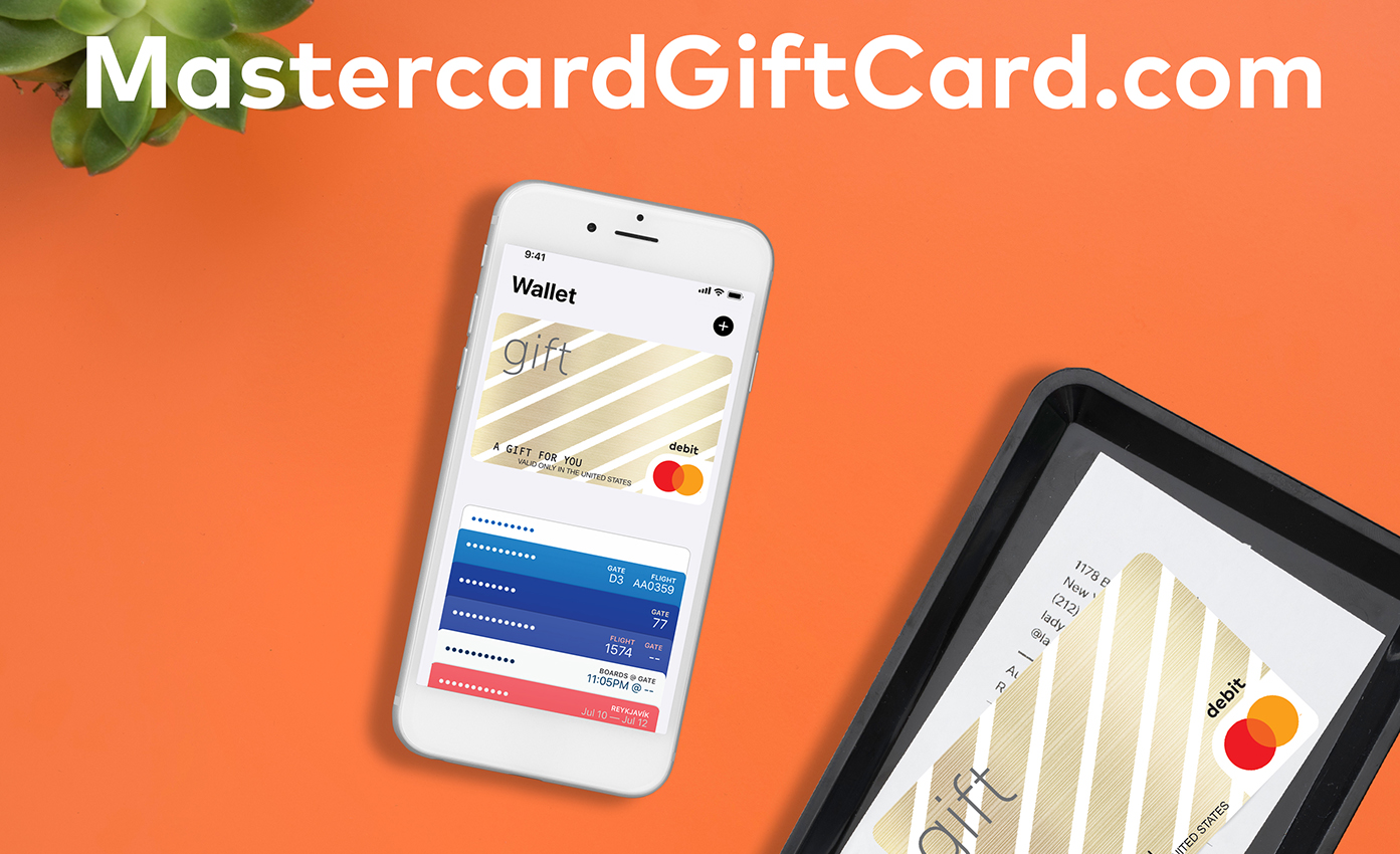 Holiday Gift Cards on cellphone