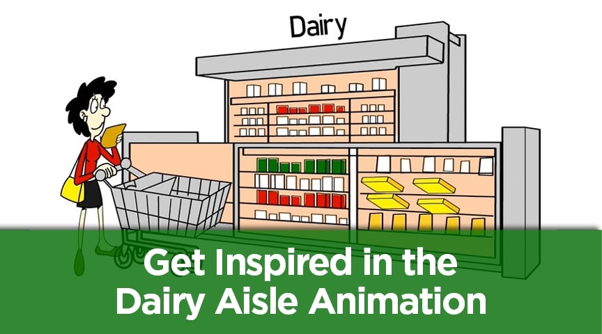 Get Inpsired in the Dairy Aisle Animation