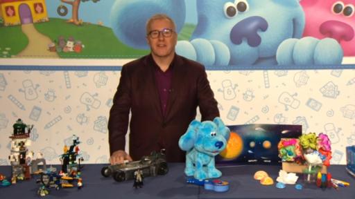 Chris Byrne, The Toy Guy, reveals the latest toys at the 117th American International Toy Fair