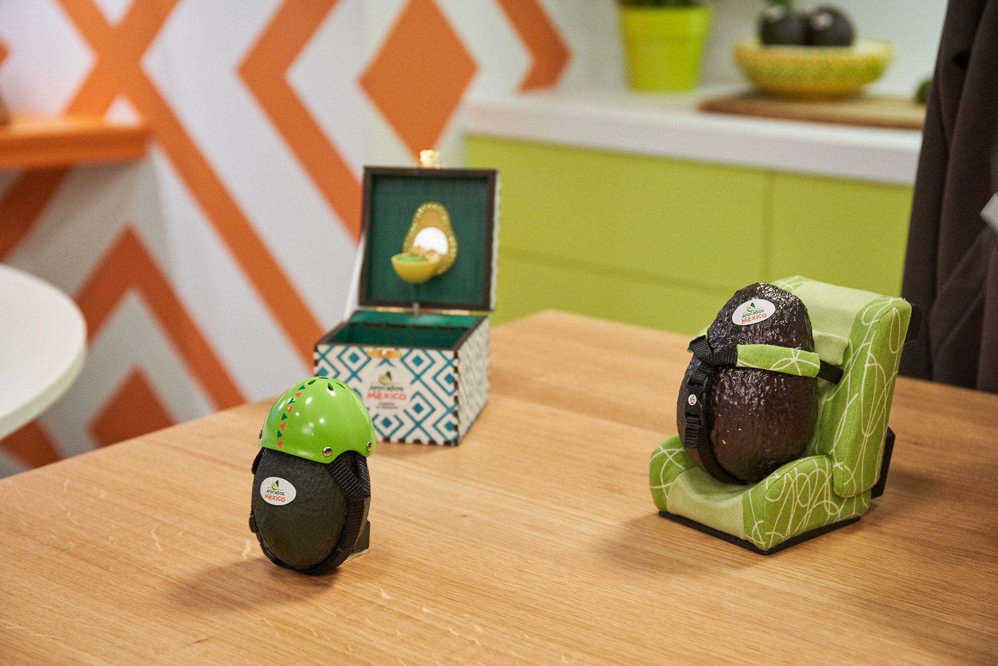 From a car seat, to a helmet, to even a music box, Avocados From Mexico have all the perfect gifts to pamper your favorite avocado. Avocados From Mexico/Dale Wilcox