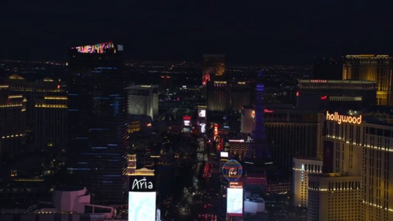 Las Vegas Paints The Town Purple In Celebration Of Campaign Launch