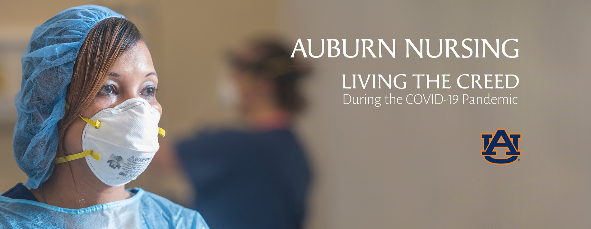 Auburn University Nursing book featuring alumni stories from the frontlines