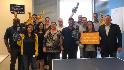 Crowe participates in the Center for Audit Quality’s annual #AuditorProud day.