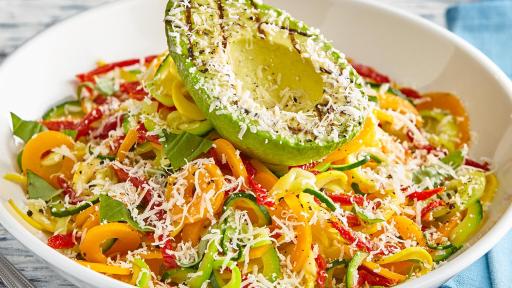 Spaghetti squash and zoodles dish