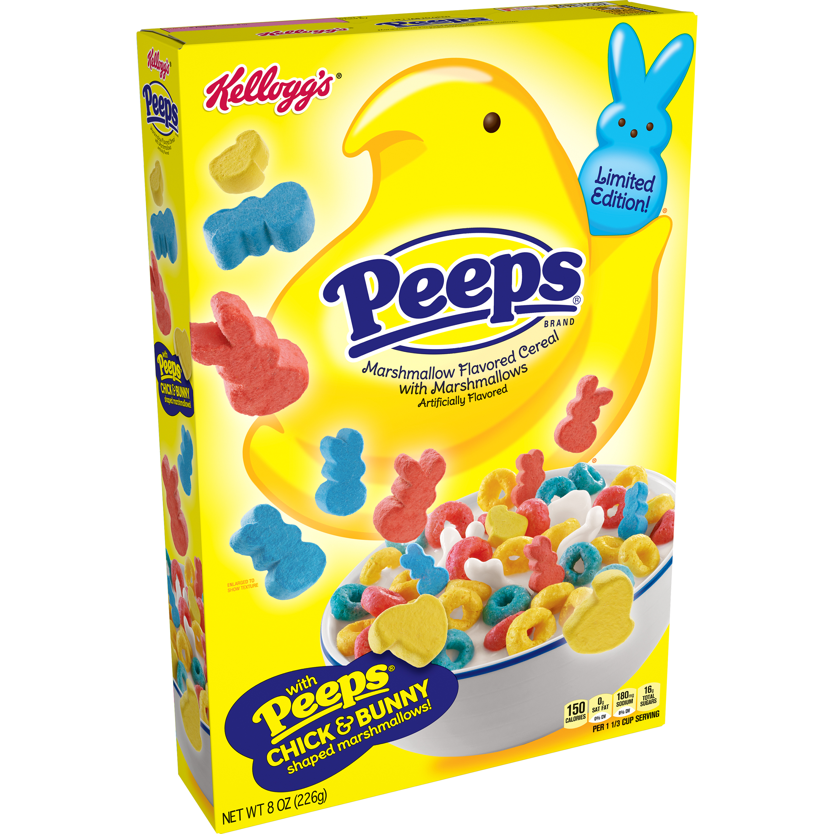Limited-edition PEEPS® Marshmallow Flavored Cereal with Marshmallows from Kellogg’s is back by popular demand