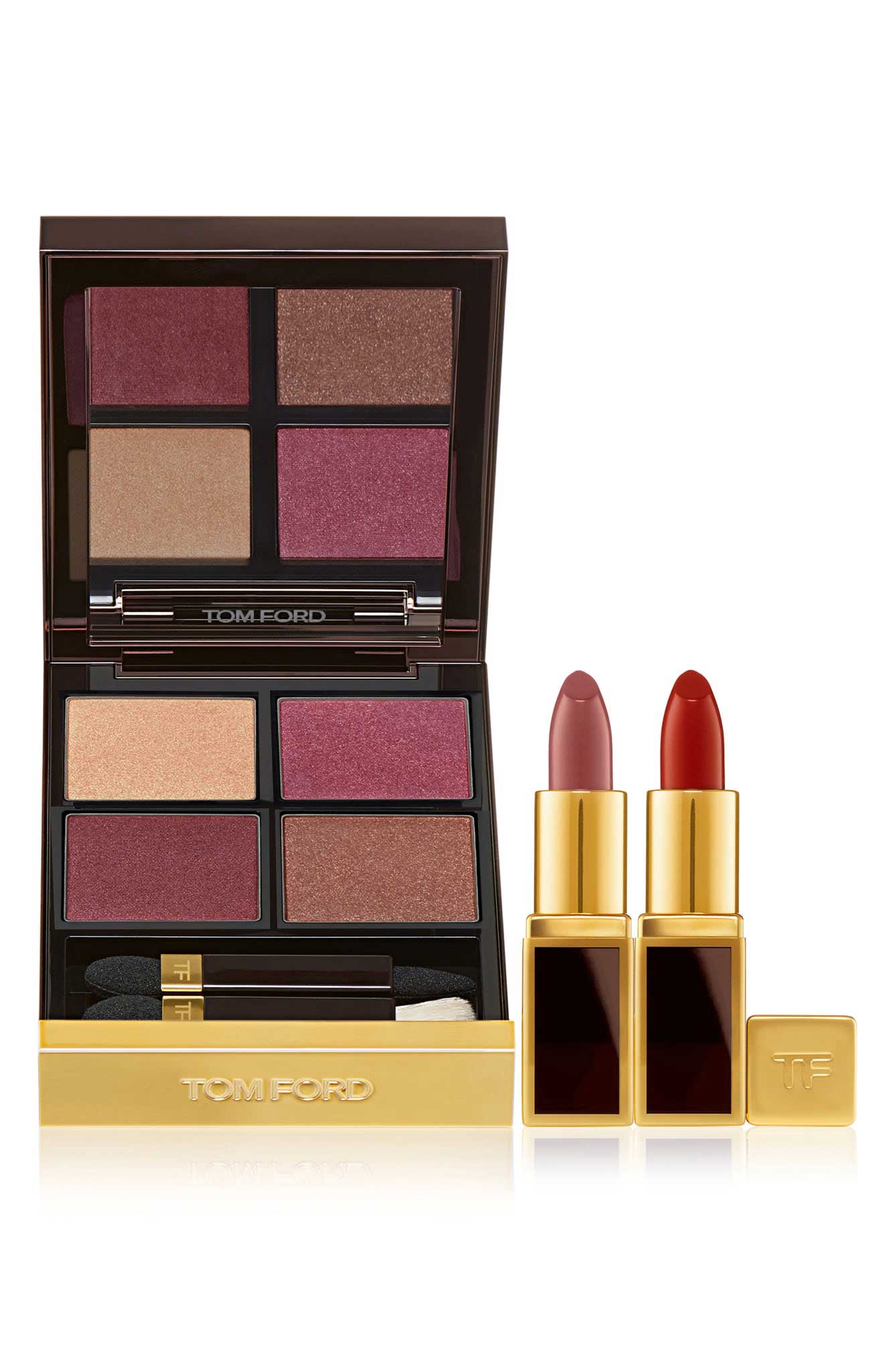 Tom Ford Iconic Lip and eye set: I am sharing my face now more than ever through video chats, so I still like to play up my makeup! This set, launched exclusively for Nordstrom, includes an eye-shadow pallet with 4 shades and has colors you can use to line, highlight or make an impactful smoky eye.