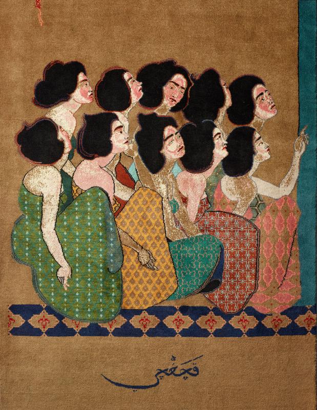 Sanctuary: Kachachi (2015), by Hayv Kahraman. Image provided by the FOR-SITE Foundation with the support of ALRUG.