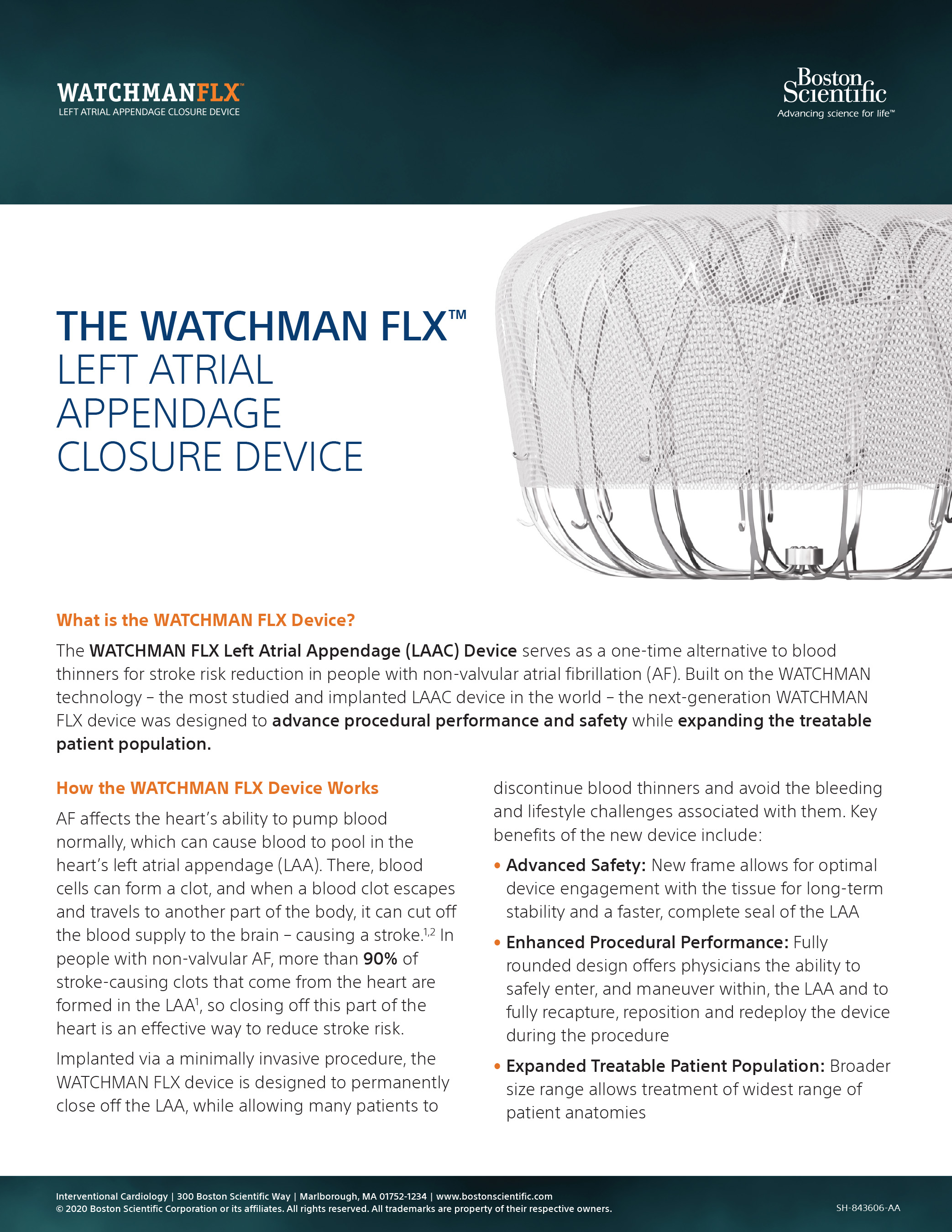 WATCHMAN FLX™ Technology Fact Sheet