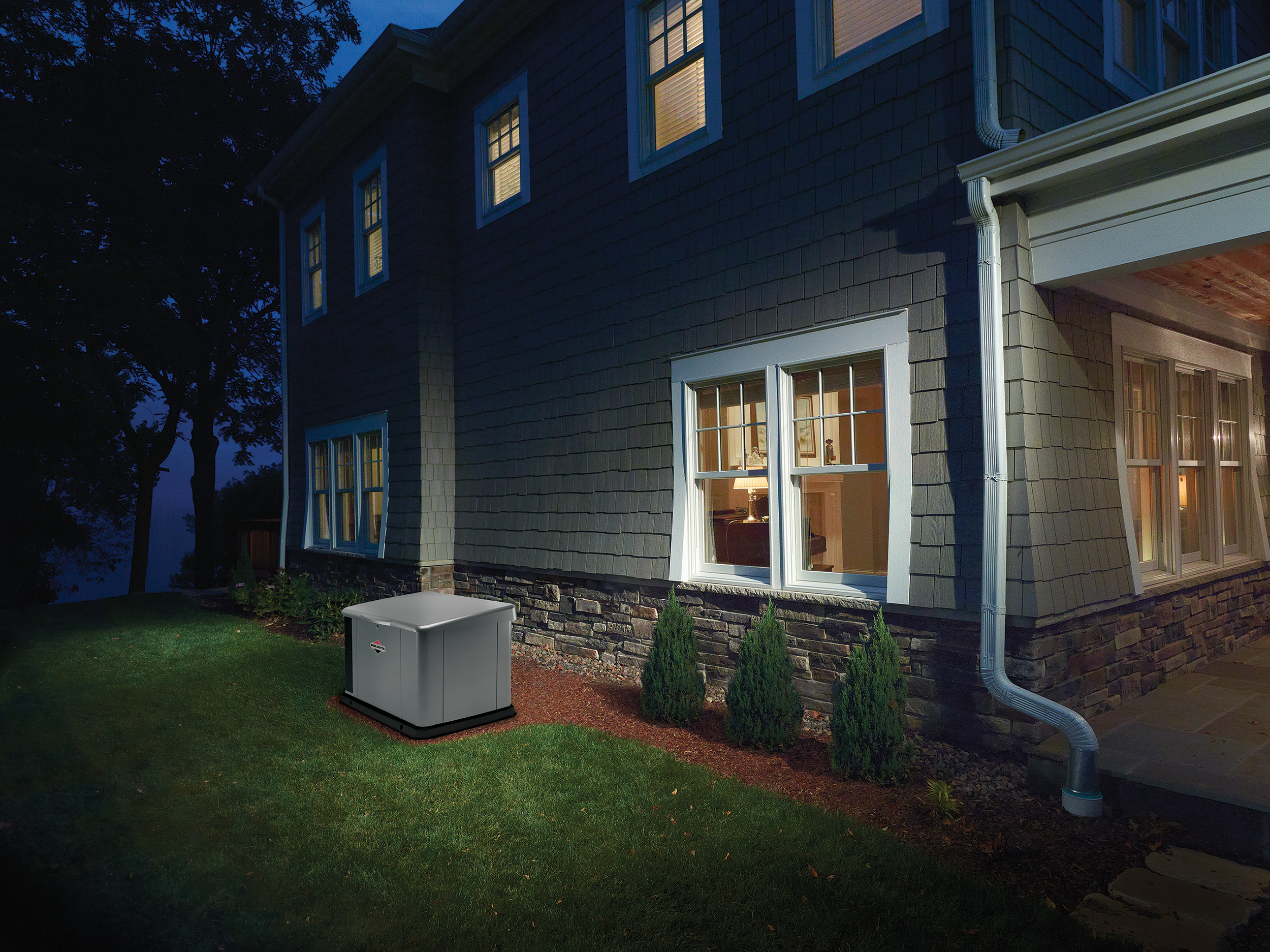 You can’t control weather-related power outages but you can keep the lights on and appliances running with a standby generator.